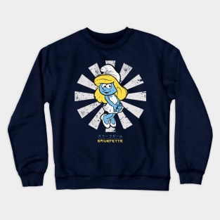 Smurfette Retro Japanese Smurfs Crewneck Sweatshirt